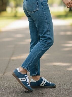 Paul Green Renner Blue and White Women's Sneakers